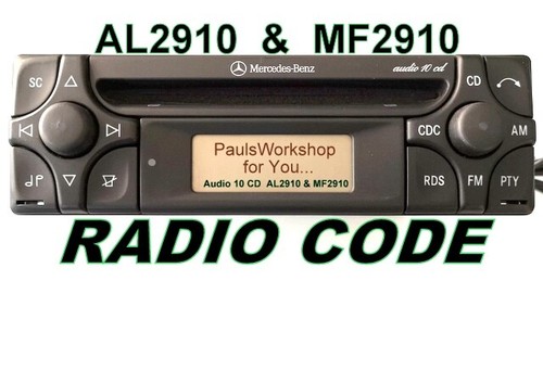 Radio code 24h - 24h, mercedes