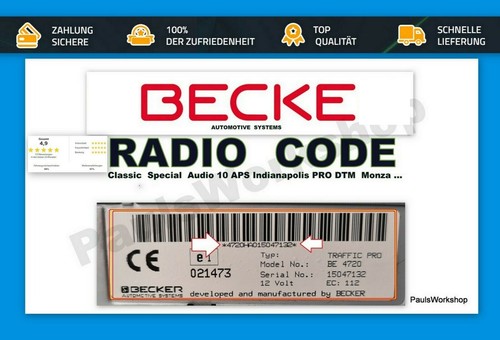Radio code becker indianapolis - radio,